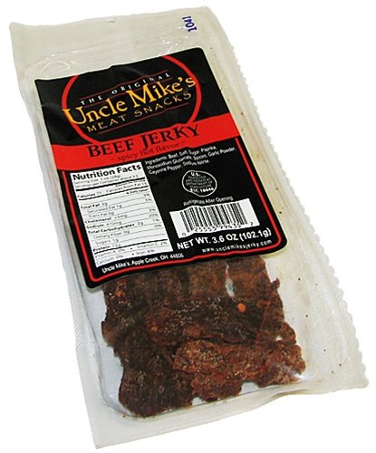 Walnut Creek Amish Foods Beef Jerky Spicy Hot Flavored 3.25 oz Package